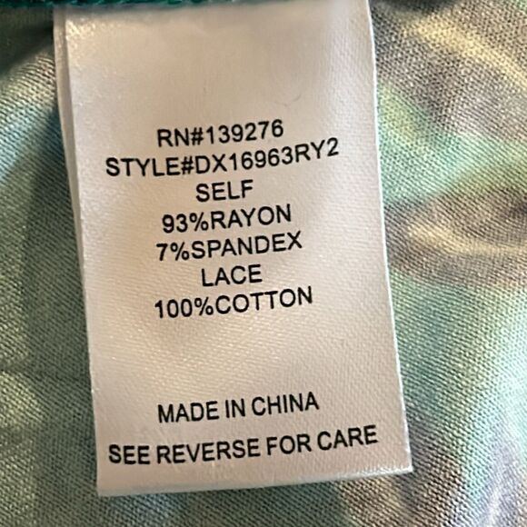 NEW Daniel Rainn Green Floral Shirt - Picture 6 of 6